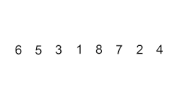 Insertion sort example